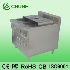 China Counter restaruant 2 tank 4 basket deep fryer with 8kw supplier