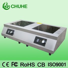 China Commercial electric induction cooker with double burner supplier