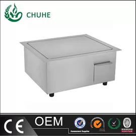 China built in induction griddle cooker with 220v for kitchen equipment supplier