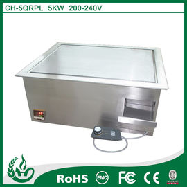 China Stainless steel commercial built in indoor griddles  5kw supplier