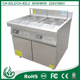 China Stainless steel Electric Radiation Deep Fryer 5KW/8kw 220V - 430V supplier