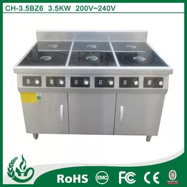 China CE approval restaurant equipment commercial induction range top supplier