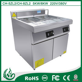 China fryer electric deep fryers/commercial induction deep fryer/2 tank 4 basket deep fryer supplier