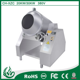 China Stainless steel commercial induction Stir-fry drum machine supplier