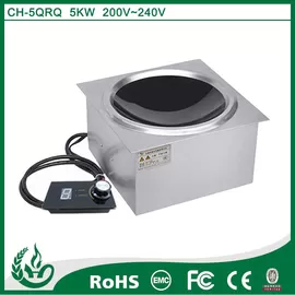 China Built in wok induction cooker 3500W supplier