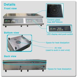 2015 double induction stove with 5kw*2 supplier