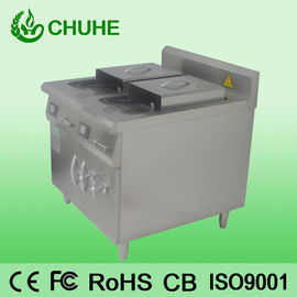 Counter restaruant 2 tank 4 basket deep fryer with 8kw supplier