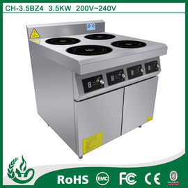 4 burner induction Cooking Range for restaurant supplier